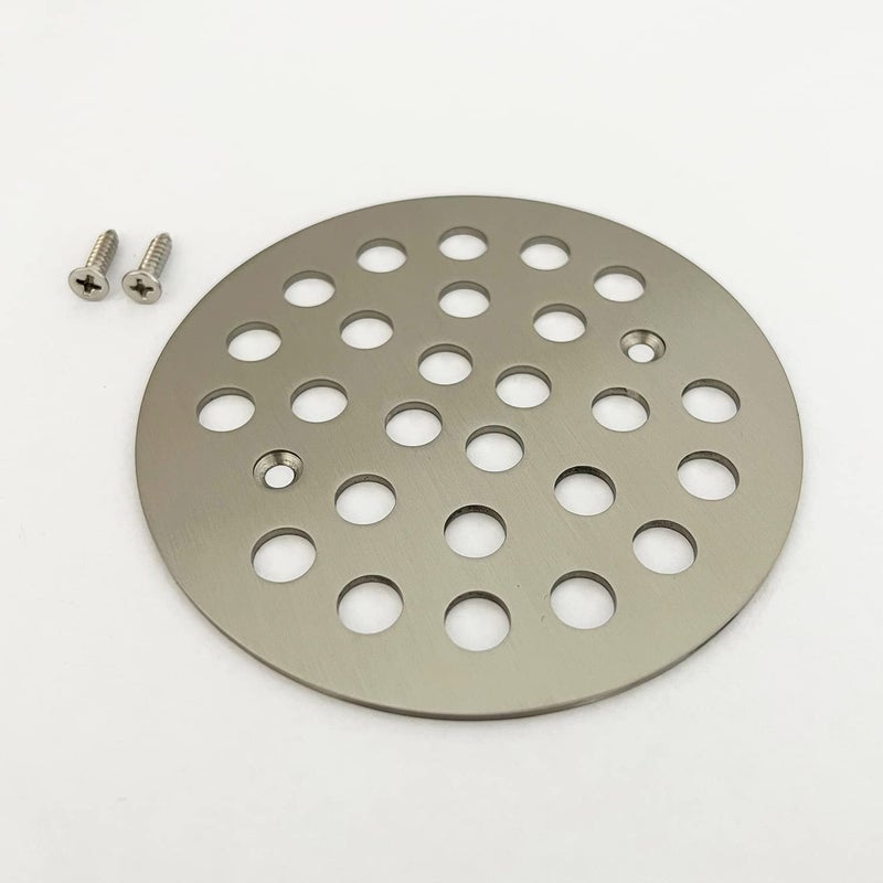 DEOKXZ 4-1/4 Inch Screw-in Round Shower Drain Cover Replacement Floor Filter, with Screws (Matt Black) - Image 2