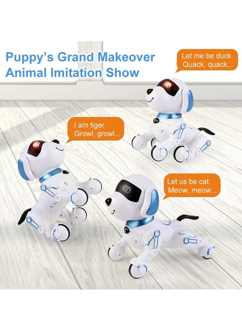 Beauenty Interactive Puppy - Smart Pet, Electronic Robot Dog Toys for Age 3 4 5 6 7 8 Year Old Girls, Gift Idea for Kids Voice Control＆Intelligent Talking - Image 3