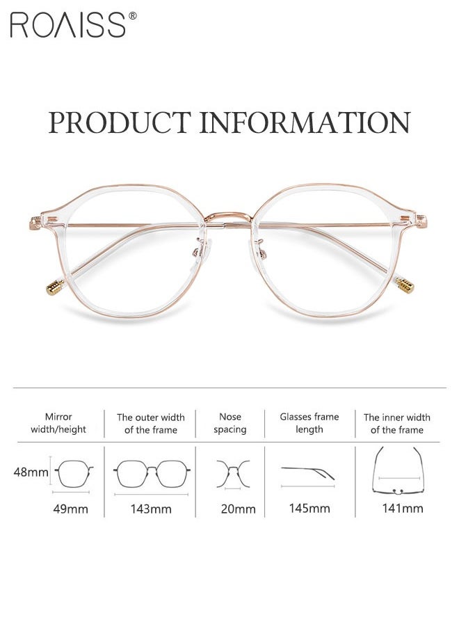 Blue Light Blocking Glasses Blue Light Filter Computer Reading Gaming TV Phones Round Eyeglasses Fashion Anti Eyestrain Headache Eyewear for Women Men - pzsku/Z6EB79A9FB029013C7F0EZ/45/_/1715761398/e8f89726-9cda-4827-b0c8-e89f35f55b89