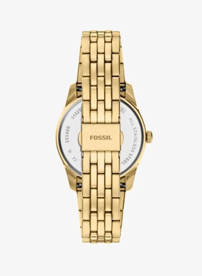 Fossil  Scarlette Analog Watch with Gold Plated Metal Bracelet for Women | Best Price UAE