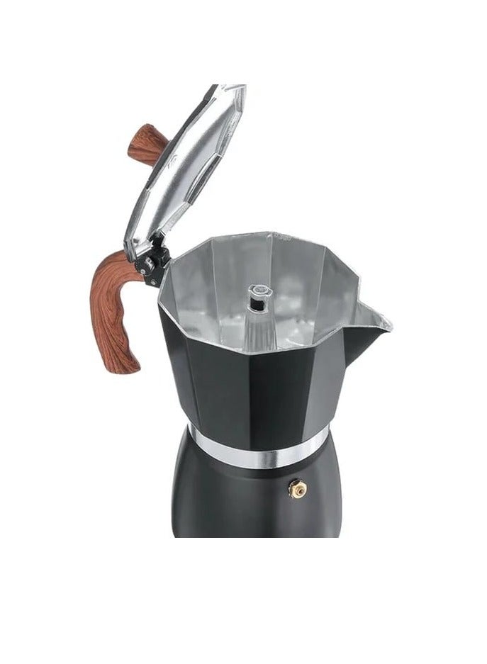Laying Stovetop Espresso and Moka Maker (3 Cups), Leak Proof, Perfect for Authentic Cuban and Italian Espresso (Black)  - Image 2