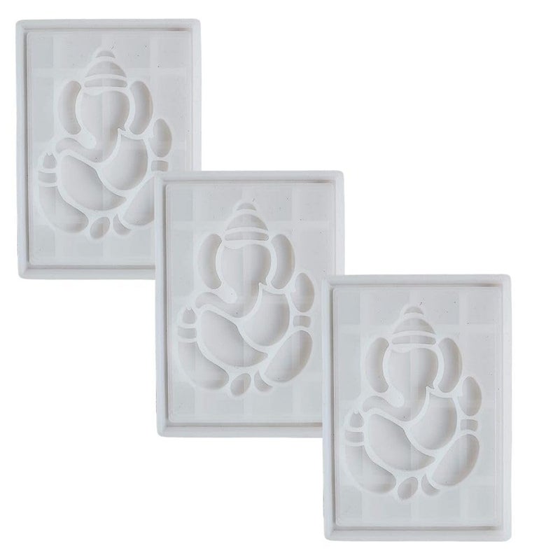 SNOOGG Pack of 33 Piece of Ganeshi Mould Epoxy Resin Casting Moulds for Making and DY Home Decoration Resin Art Ganesh Frame Wall Decoration and More - Image 1