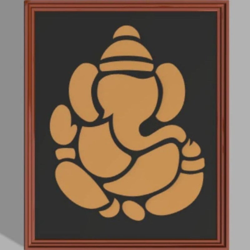 SNOOGG Pack of 33 Piece of Ganeshi Mould Epoxy Resin Casting Moulds for Making and DY Home Decoration Resin Art Ganesh Frame Wall Decoration and More - Image 3