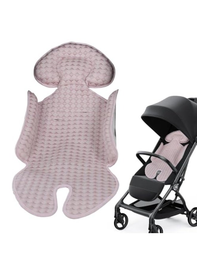 Baby Stroller Seat Pad, Breathable Stroller Gel Cooling Pad, Summer Chair Ice Cushion Baby Car Seat for Keeping Baby Cool, Summers Stroller Coolings Pads (pink) - Image 1