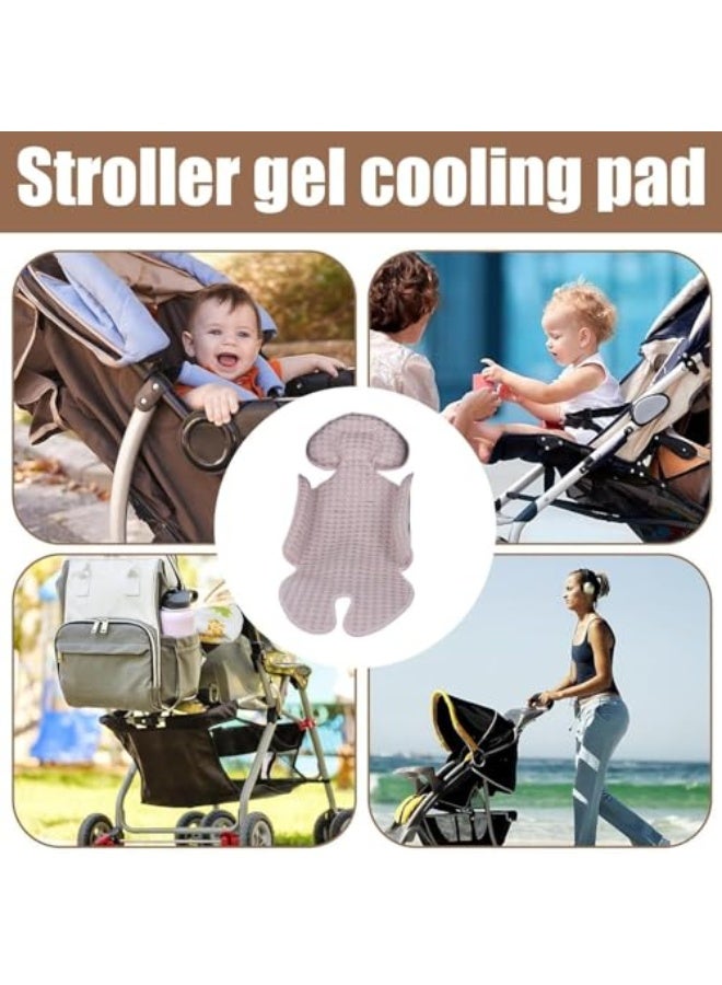 Baby Stroller Seat Pad, Breathable Stroller Gel Cooling Pad, Summer Chair Ice Cushion Baby Car Seat for Keeping Baby Cool, Summers Stroller Coolings Pads (pink) - Image 5