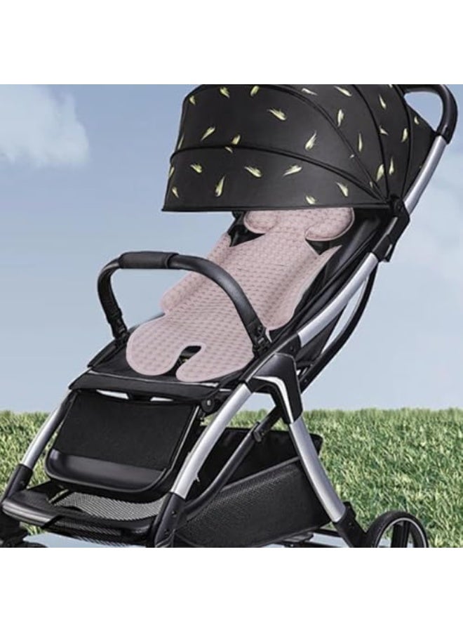 Baby Stroller Seat Pad, Breathable Stroller Gel Cooling Pad, Summer Chair Ice Cushion Baby Car Seat for Keeping Baby Cool, Summers Stroller Coolings Pads (pink) - Image 3
