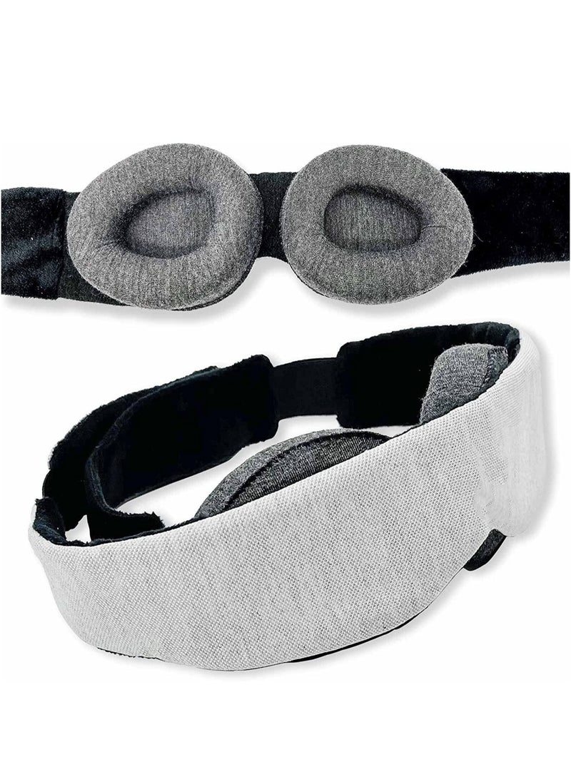 ORiTi Sleep Mask Blackout,Zero Eye Pressure,Comfortable & Breathable Eye Mask for Sleeping Adjustable Blinder Blindfold Airplane with Travel Pouch,Night Companion Eyeshade for Women Men Kid  - Image 1