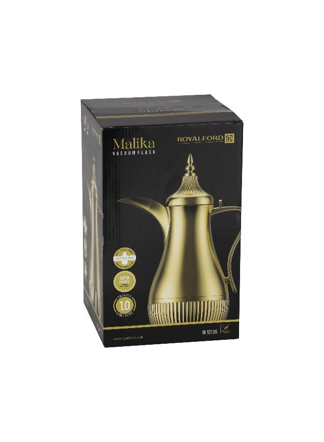 Royalford 1000ml Malika Vacuum Flask RF12135 With Pink Glass Inner And PP Outer Body Keeps Your Drinks Hot Or Cold Asbestos-Free - Image 1