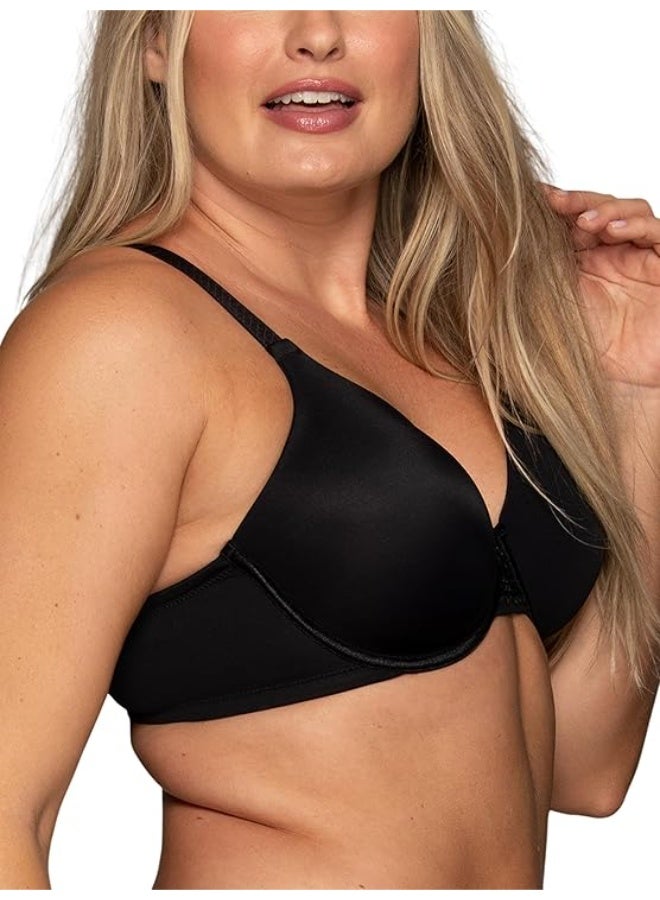 Vanity Fair Women's Full Figure Beauty Back Smoothing Bra, 4 Way Stretch Fabric, Lightly Lined Cups up to H  Underwire - Black - Image 4