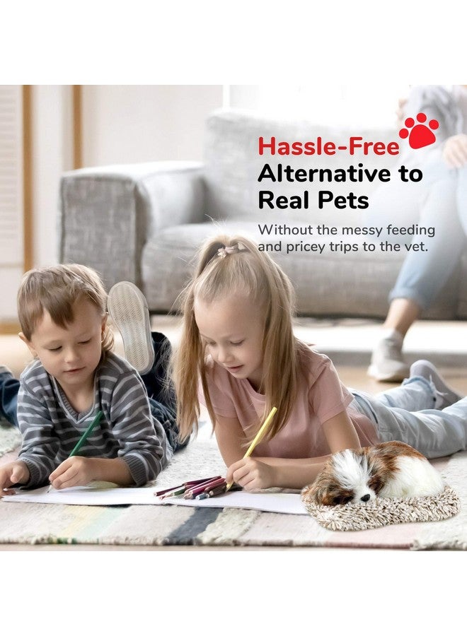 Perfect Petzzz دمى الحيوانات الأليفة المثالية ميني شih Tzu، واقعية، لعبة قماشية تفاعلية تشبه الحياة، حيوانات أليفة إلكترونية، حيوان أليف رفيق مع فرو صناعي مصنوع يدويًا بنسبة 100%  - Image 3