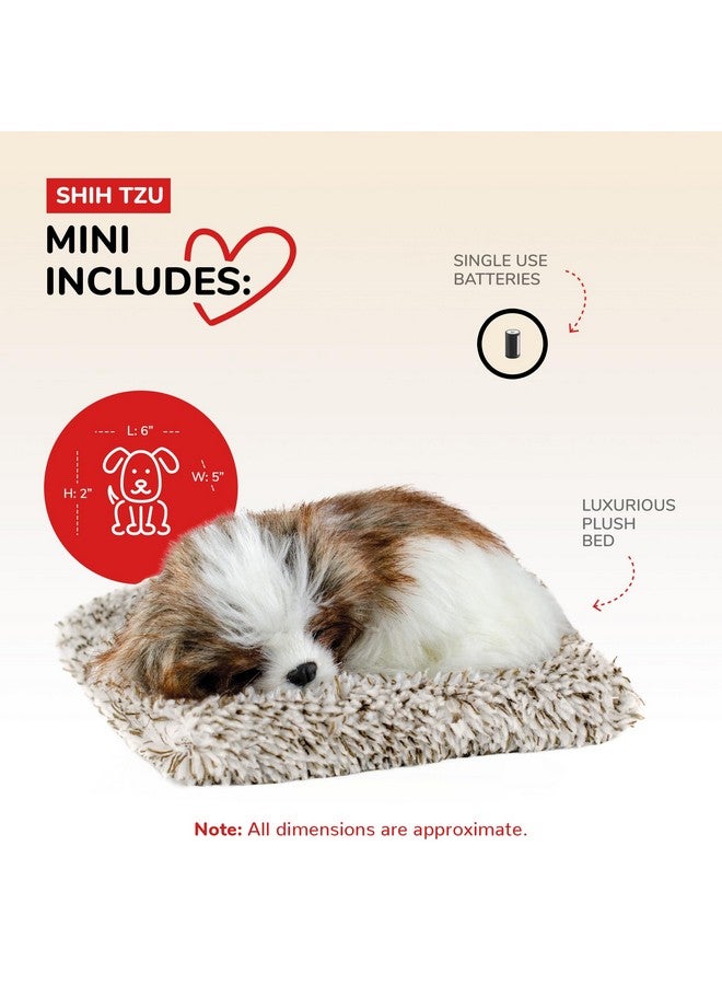 Perfect Petzzz دمى الحيوانات الأليفة المثالية ميني شih Tzu، واقعية، لعبة قماشية تفاعلية تشبه الحياة، حيوانات أليفة إلكترونية، حيوان أليف رفيق مع فرو صناعي مصنوع يدويًا بنسبة 100%  - Image 2