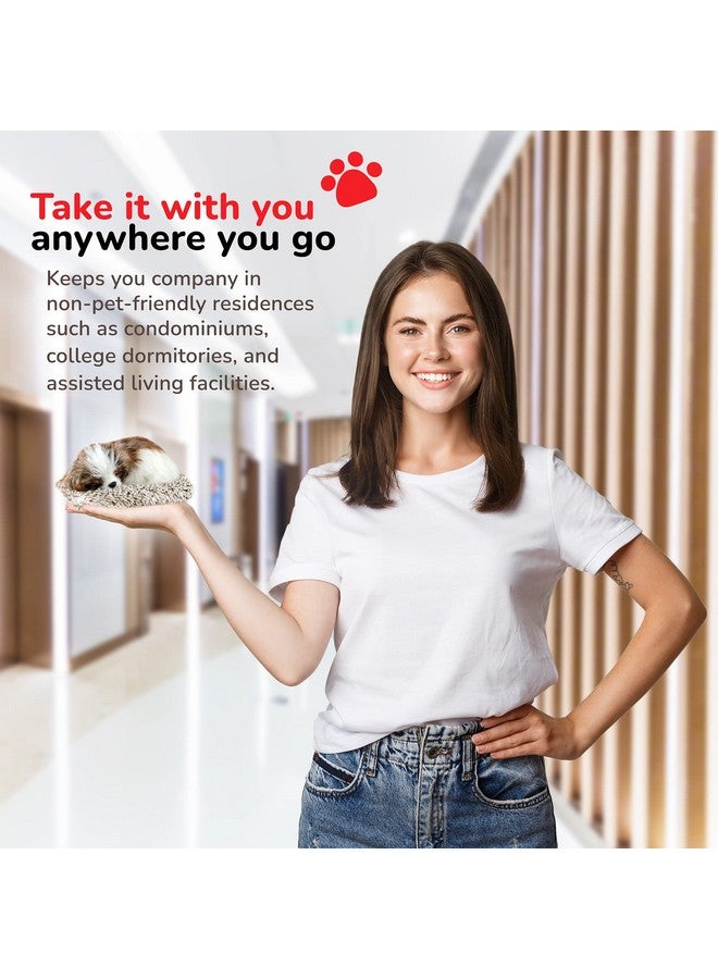 Perfect Petzzz دمى الحيوانات الأليفة المثالية ميني شih Tzu، واقعية، لعبة قماشية تفاعلية تشبه الحياة، حيوانات أليفة إلكترونية، حيوان أليف رفيق مع فرو صناعي مصنوع يدويًا بنسبة 100%  - Image 4