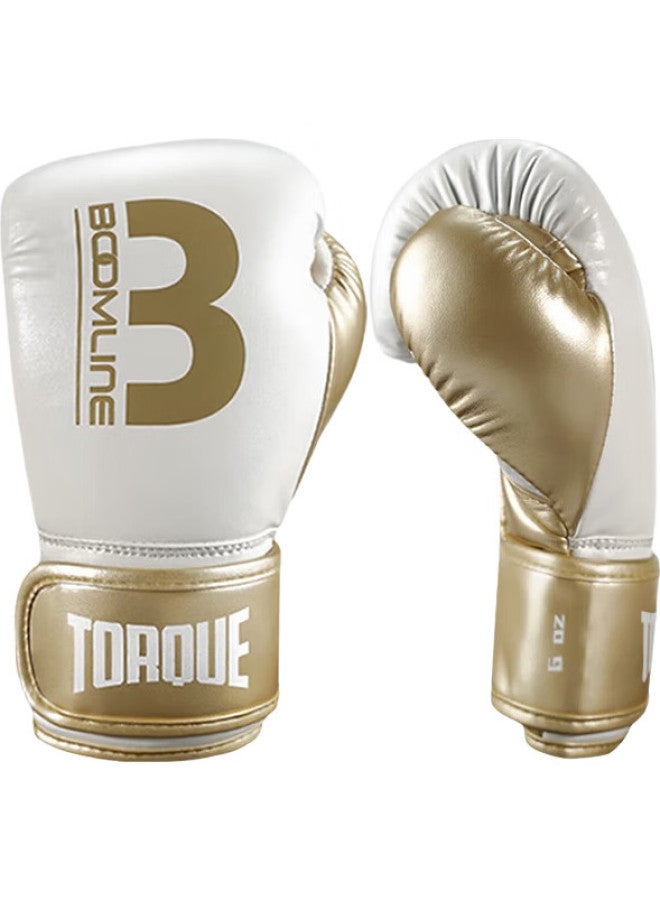 Torque Children'S Boxing Gloves, Comprehensive Combat, Boxing, Sanda Training, Kids' Gloves, Punching Bag, Professional Gloves, White And Gold, 6Oz - Image 3