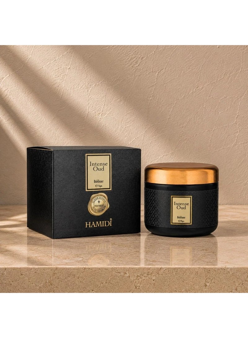 DANUBE HOME Hamidi Intense Oud Bakhoor 70g Premium Incense Long Lasting Aroma - Image 2