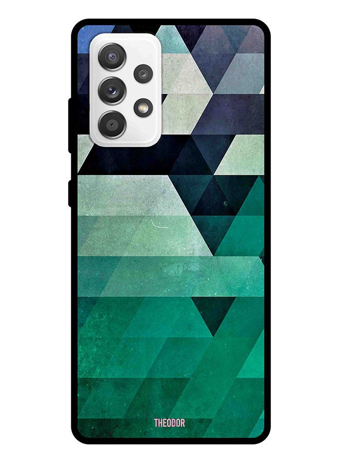 Theodor Protective Case Cover For Samsung Galaxy A72 Triangle seacolor pattern - Image 1
