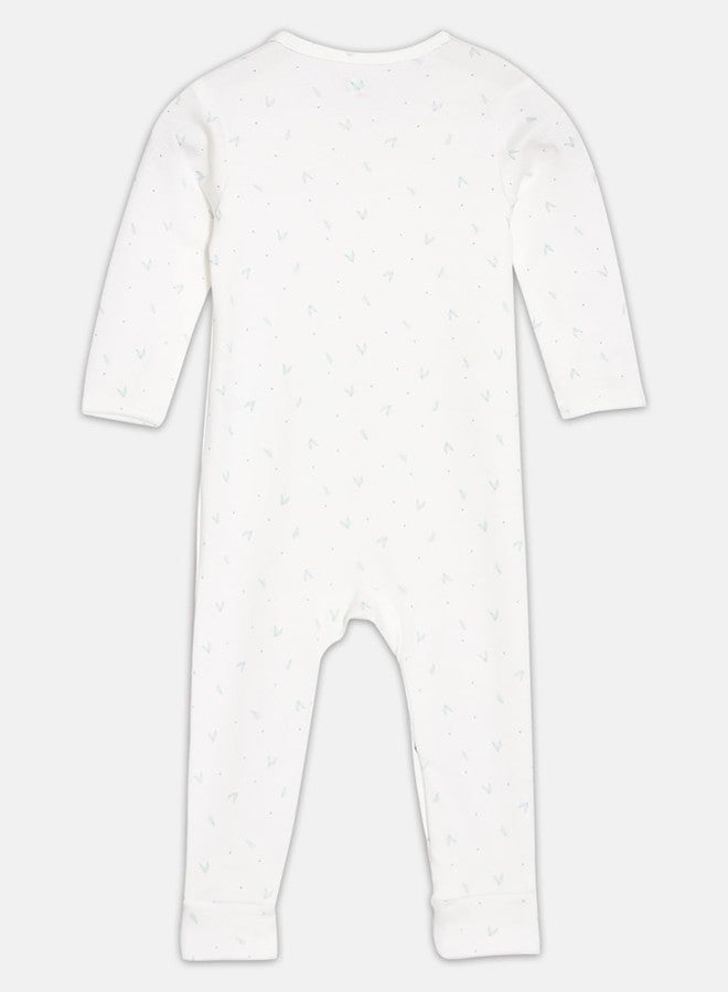 Broon Boys & Girls Red and White Printed Sleepsuit | Premium Organic Cotton | Full Sleeves with Print | Bottom Fully Openable | Infant Wear | Skin Friendly | Chemical Free | Pack of 2 - Image 4
