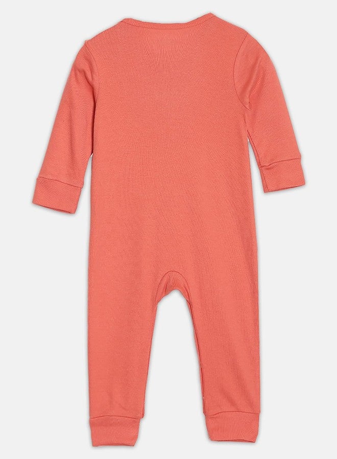 Broon Boys & Girls Red and White Printed Sleepsuit | Premium Organic Cotton | Full Sleeves with Print | Bottom Fully Openable | Infant Wear | Skin Friendly | Chemical Free | Pack of 2 - Image 5