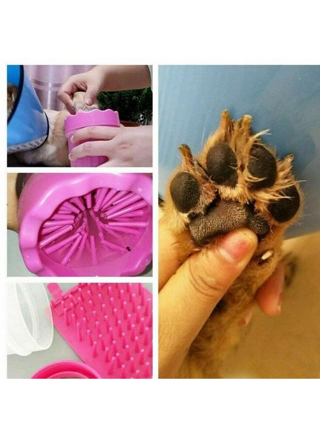 Emily Pets Foot Washing Cup, Pet Paw Cleaner Portable Dog Paw Washer With Soft Silicone Bristles For Quickly Cleaning Pets Muddy Feet (Pink, Large) - Image 4