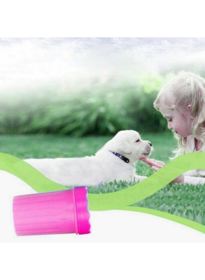Emily Pets Foot Washing Cup, Pet Paw Cleaner Portable Dog Paw Washer With Soft Silicone Bristles For Quickly Cleaning Pets Muddy Feet (Pink, Large) - Image 5