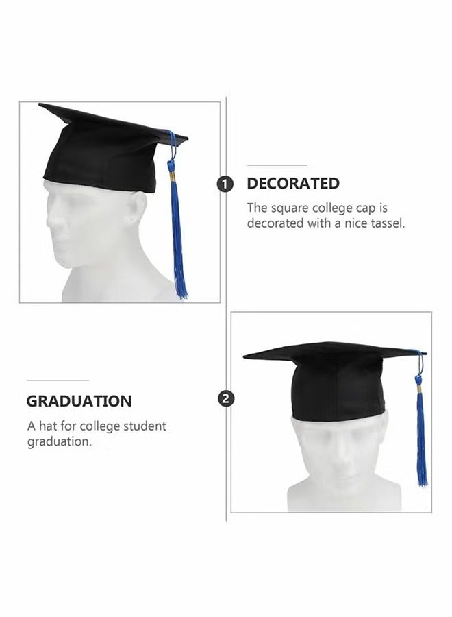 HY Graduation Cap with Tassel for High School and College Plastics Grad Graduation Cap Adjustable Unisex Adult Graduation Cap Topper Plastics Board Graduation Ceremony Hat Graduation Party Ceremony - Image 4
