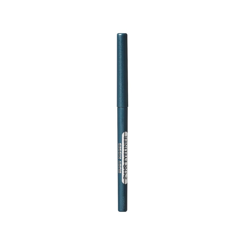 Ruby Kisses Pencil Eyeliner, Retractable Eyeliner, Waterproof, Smudge-Proof Eye Makeup, High Pigmented, 24H Long Lasting Eyepencil (Rich Teal Blue) - Image 2