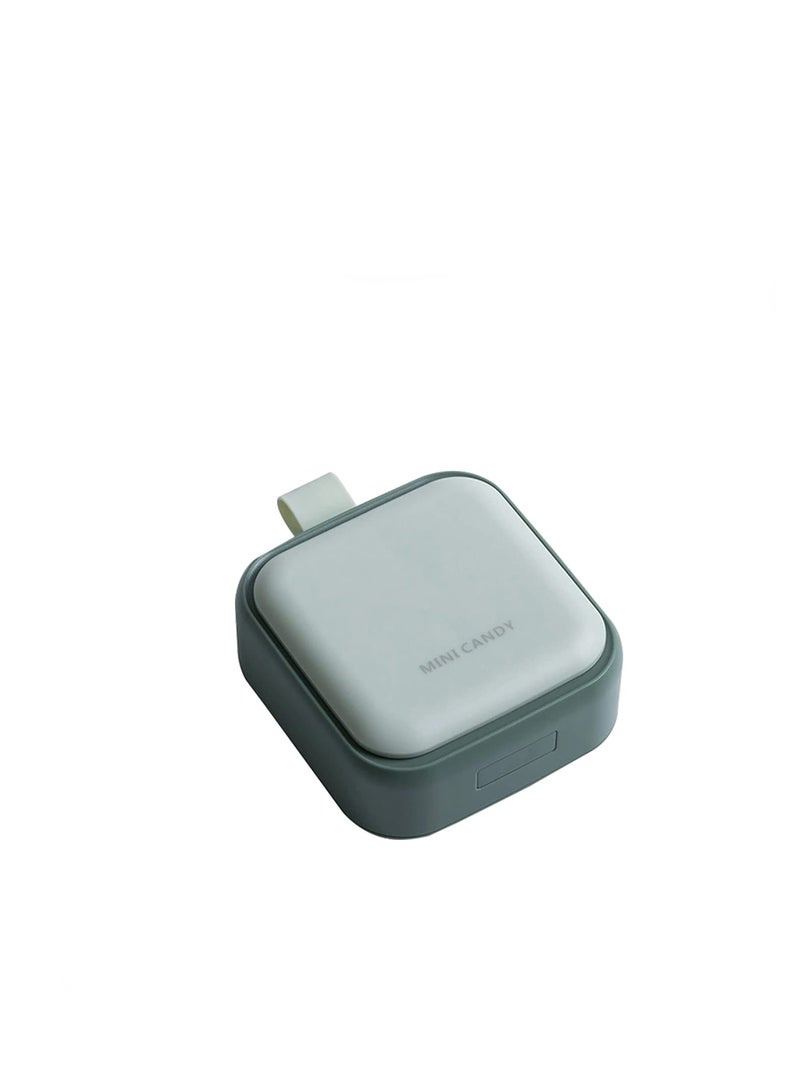 Small Pill Case Cute Pill Box Travel Daily Pill Organizer Portable Pretty Pill Container for Purse Pocket Compact Medicine Holder for Fish Oils Supplements - Image 1