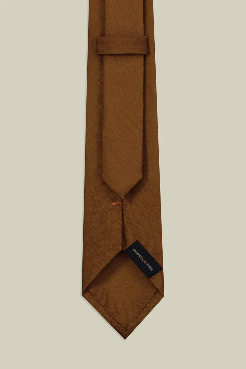 Doppelganger Brown Men's single-colour tie - Camel for Men | Best Price UAE