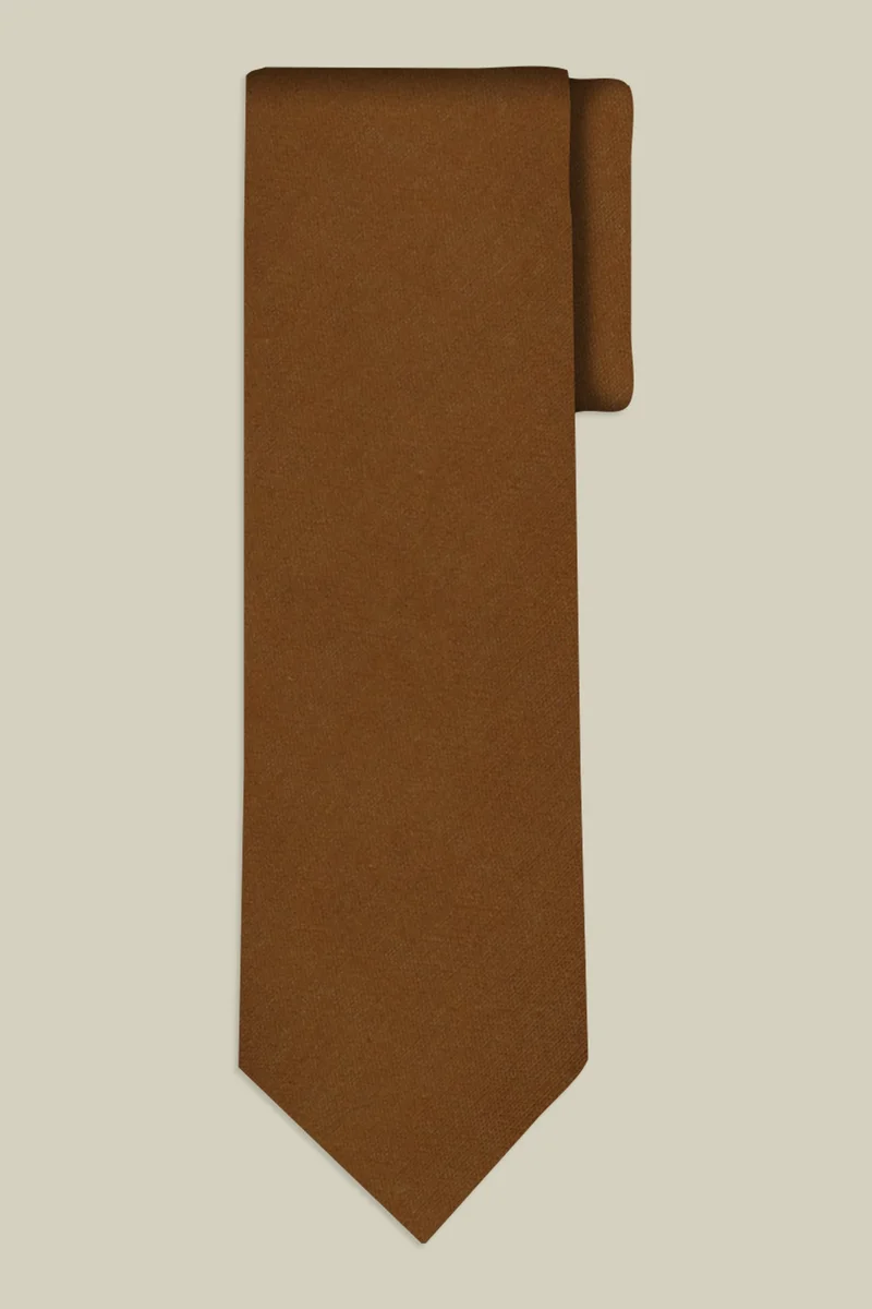 دوبل غانغر Men's single-colour tie - Camel