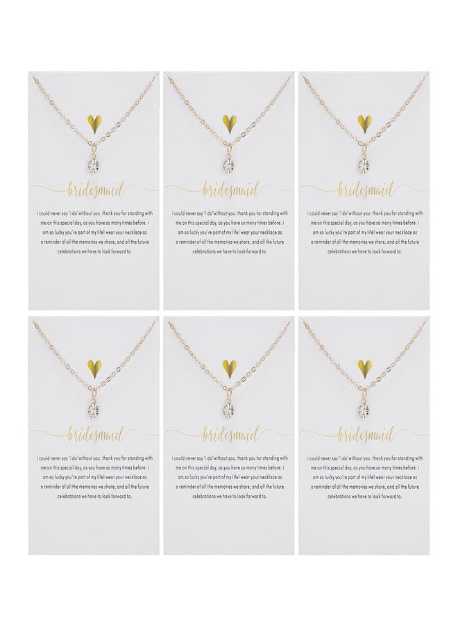 Your Always Charm Bridesmaid Proposal Gifts Maid of Honor Proposal Bridesmaids Gift Cz Pendnat Non Tarnish for Women Wedding Bridesmaids Dress Jewelry Set - Image 1