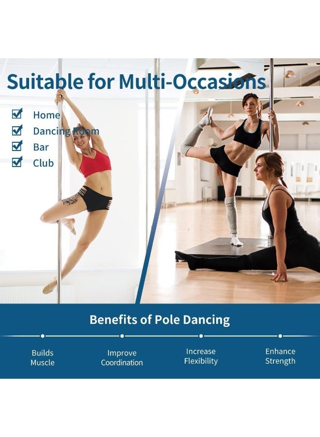 YOUWE7 عمود رقص دوار وثابت - محمول، قابل للفك والتعديل (بقطر 45 مم) - مثالي للتمارين المنزلية، النوادي والحفلات - مناسب للمبتدئين والمحترفين - سعة تحمل تصل إلى 440 رطلاً - Image 3
