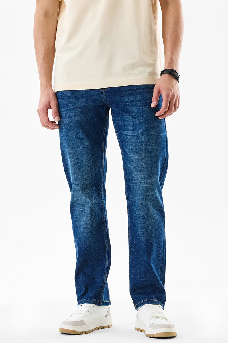 SNITCH Comfort Fit Stretch Clean Look Jeans