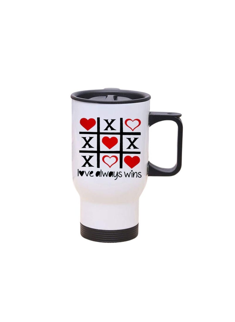 PRINTSHOP4ME Valentine's Day Insulated Travel Mug–Stainless Steel Mug For Hot&Cold Drinks–| Thoughtful Gift Special Someone Birth Day Gifts Travel Mug.  - Image 1