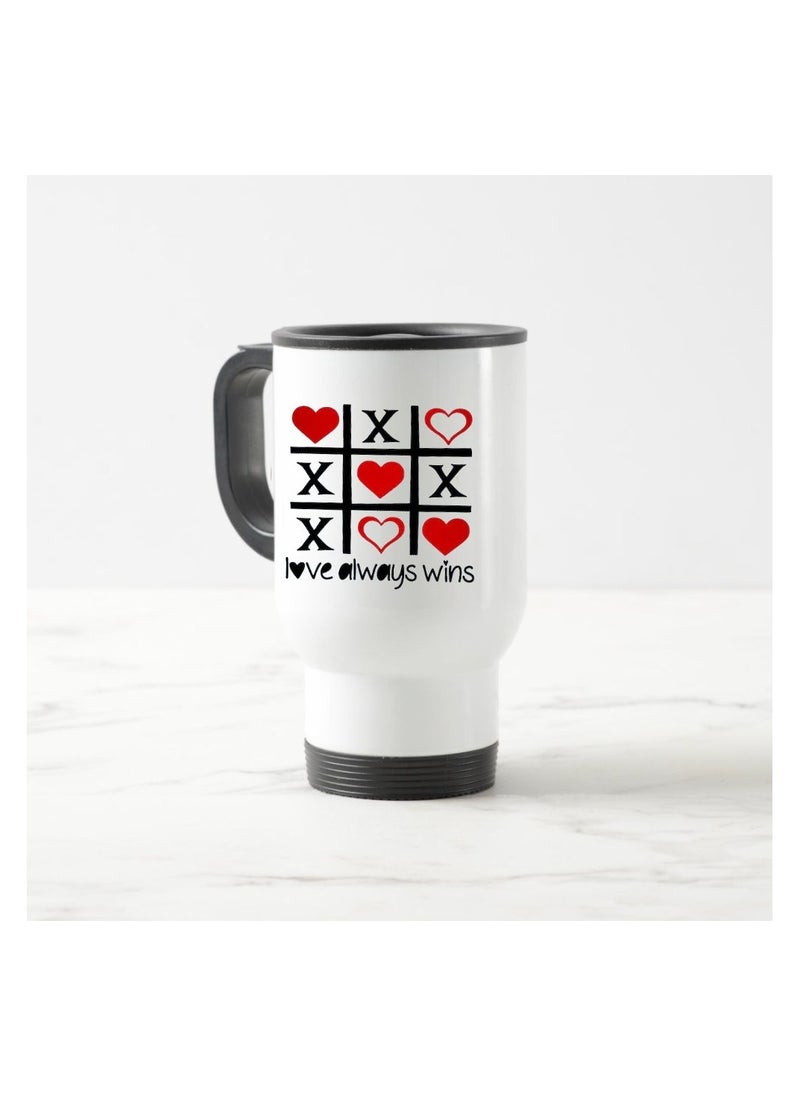 PRINTSHOP4ME Valentine's Day Insulated Travel Mug–Stainless Steel Mug For Hot&Cold Drinks–| Thoughtful Gift Special Someone Birth Day Gifts Travel Mug.  - Image 2