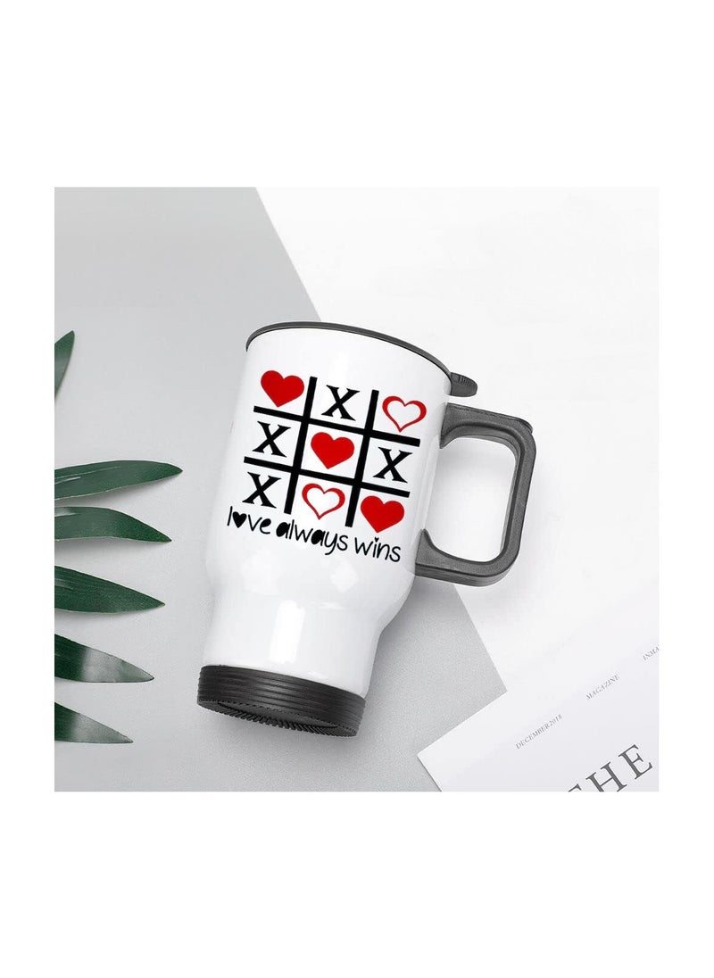 PRINTSHOP4ME Valentine's Day Insulated Travel Mug–Stainless Steel Mug For Hot&Cold Drinks–| Thoughtful Gift Special Someone Birth Day Gifts Travel Mug.  - Image 4