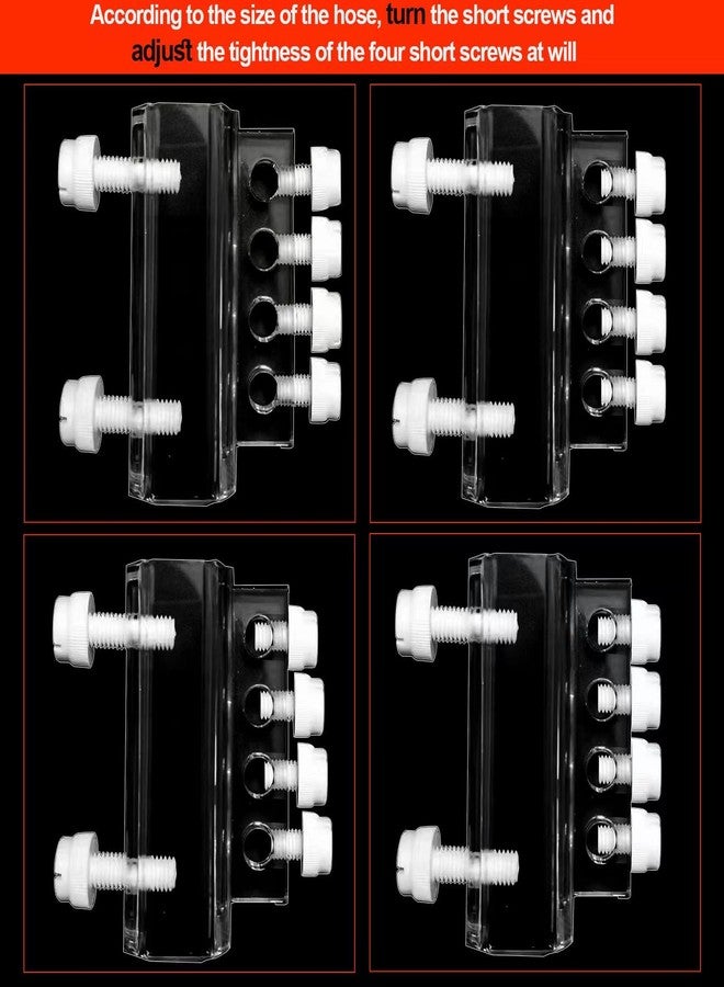 Saricho Aquarium dosing pump tubing holder Fixture,Dosing tubing holder for aquarium air pump accesories，Acrylic dosing container tube fixture holder for dosing pump（1 or 2 Pieces Pack） (2 Pieces Pack) - Image 5