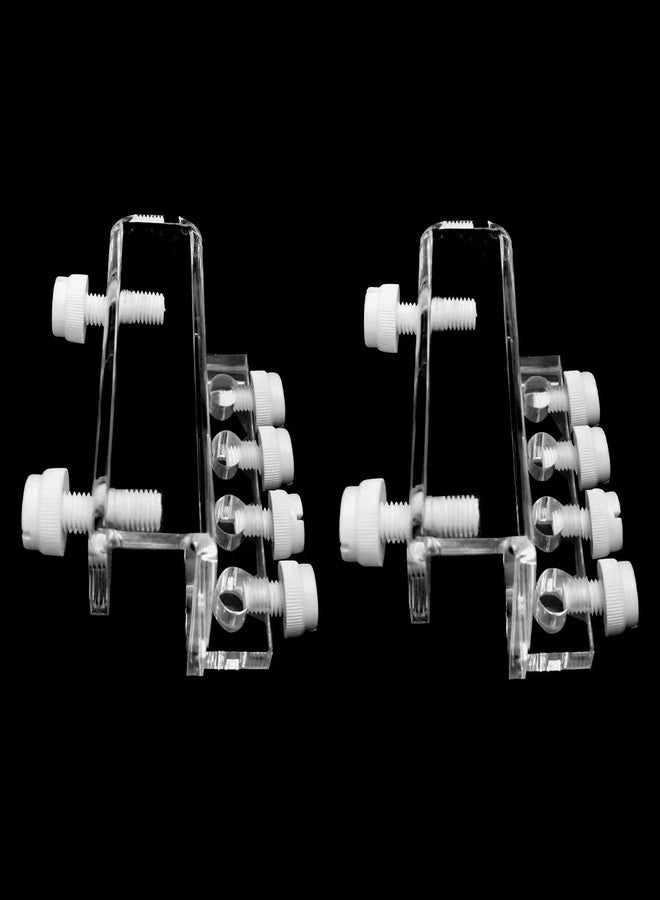 Saricho Aquarium dosing pump tubing holder Fixture,Dosing tubing holder for aquarium air pump accesories，Acrylic dosing container tube fixture holder for dosing pump（1 or 2 Pieces Pack） (2 Pieces Pack) - Image 1