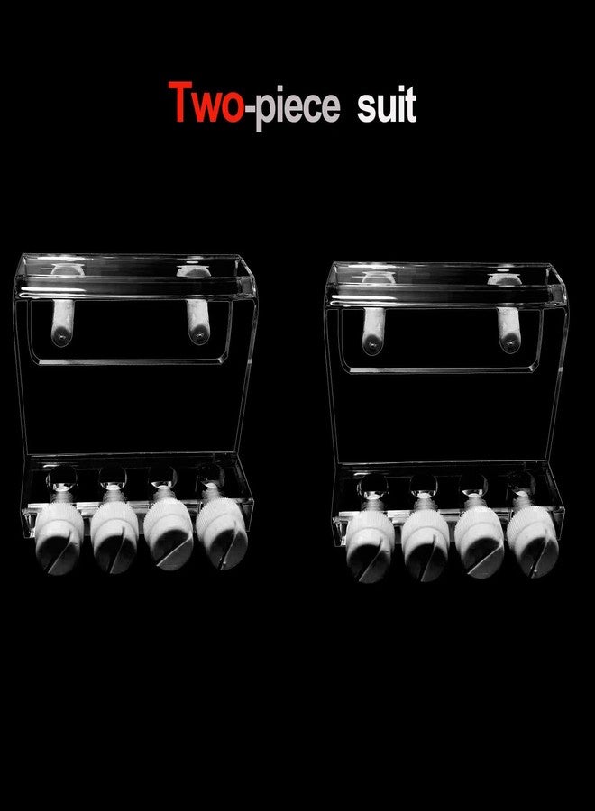 Saricho Aquarium dosing pump tubing holder Fixture,Dosing tubing holder for aquarium air pump accesories，Acrylic dosing container tube fixture holder for dosing pump（1 or 2 Pieces Pack） (2 Pieces Pack) - Image 2