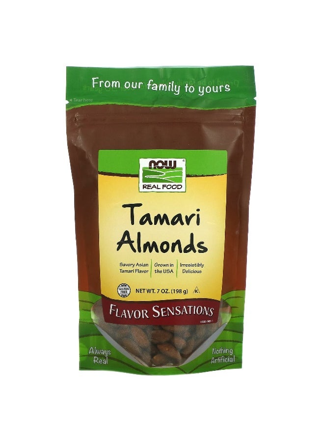 Now Foods NOW Foods, Real Food, Tamari Almonds, 7 oz (198 g)  - Image 1