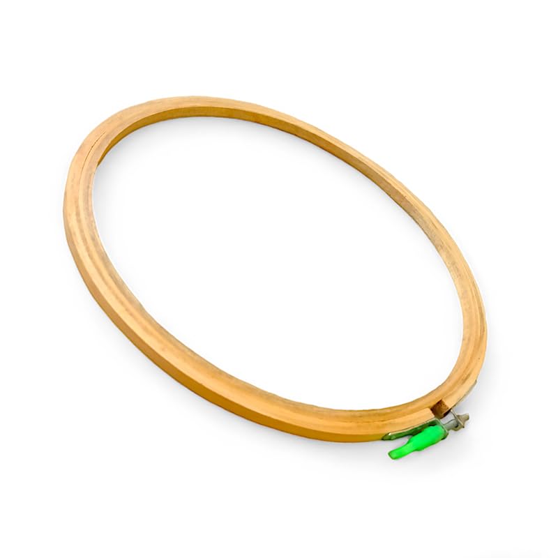 ADW CRAFT'S 10 INCH Embroidery Wooden Hoop(3 PLY, Pack of 1),Wooden Hoop Ring for Embroidery Kit,Wooden Embroidery Hoop Ring Frame,Wooden Frames for Craft Hoop Frame,Mini Wooden Hoop,Hand Embroidery Frame Wooden  - Image 3