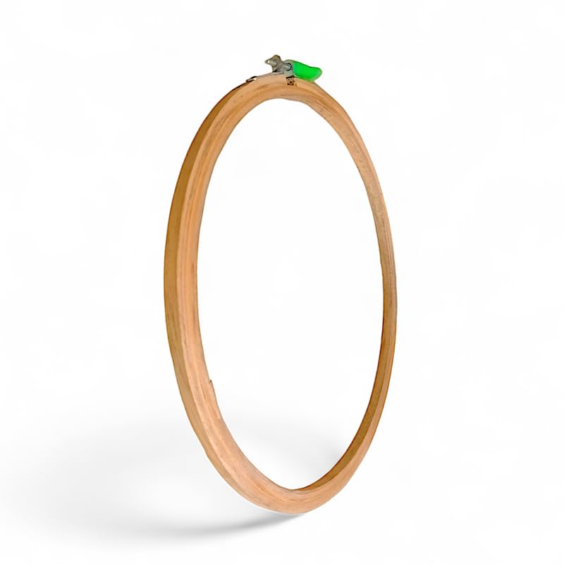 ADW CRAFT'S 10 INCH Embroidery Wooden Hoop(3 PLY, Pack of 1),Wooden Hoop Ring for Embroidery Kit,Wooden Embroidery Hoop Ring Frame,Wooden Frames for Craft Hoop Frame,Mini Wooden Hoop,Hand Embroidery Frame Wooden  - Image 5