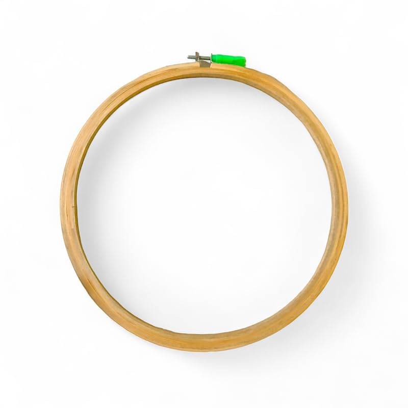 ADW CRAFT'S 10 INCH Embroidery Wooden Hoop(3 PLY, Pack of 1),Wooden Hoop Ring for Embroidery Kit,Wooden Embroidery Hoop Ring Frame,Wooden Frames for Craft Hoop Frame,Mini Wooden Hoop,Hand Embroidery Frame Wooden  - Image 4