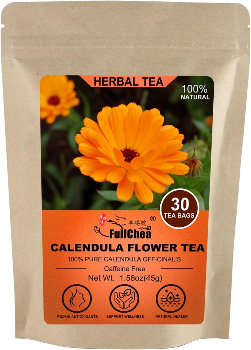 FullChea Calendula Flower Tea - 30 Teabags - Image 1
