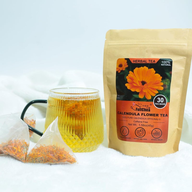 FullChea Calendula Flower Tea - 30 Teabags - Image 3
