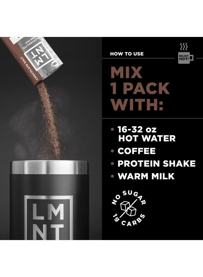 Elemental Labs LMNT Hot Chocolate and Coffee Mixer - Chocolate Salt Electrolytes | Hydration Powder Packets | No Sugar or Artificial Ingredients | Keto & Paleo Friendly | 30 Sticks  - Image 5