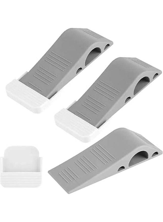 Heavy-Duty Non-Slip Rubber Door Stopper, Floor-Friendly Design That Won’t Scratch, Durable Door Wedges Suitable for All Types of Floors, Ideal for Home, Office, and School Use – Set of 3 Pieces for Secure Door Holding and Protection – Home Tools – Door Protection - Image 1