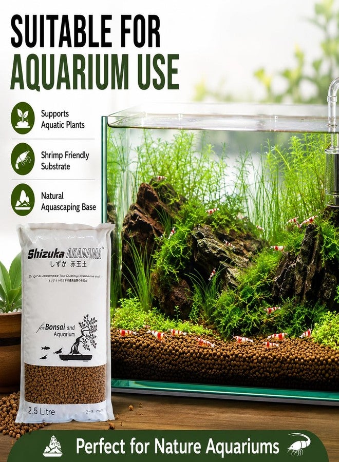 VAYINATO PetzLifeworld Shizuka Akadama Japan Soil for Bonsai, Succulant and Aquarium 2.5 L (Small 2~5 MM) - Image 5