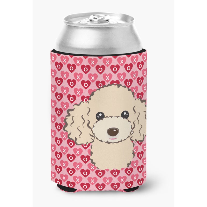 Caroline's Treasures ""Caroline's Treasures Buff Poodle Hearts Can or Bottle Hugger  Multicolor"" 