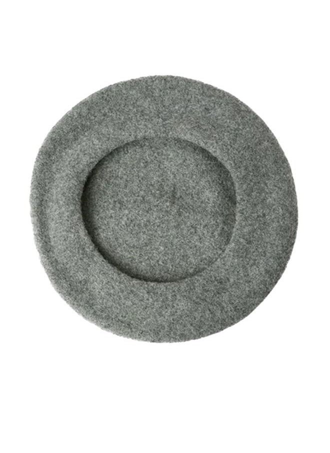 Wool Beret Light Grey