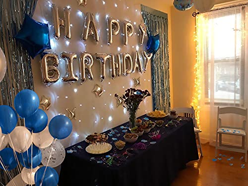 iPartycool 50Pcs Happy Birthday Balloon Decorations, 3D Premium Reusable Aluminum Foil Birthday Banner and Ecofriendly Big Star and Latex Balloons Set for Birthday Party Decorations and Supplies - Image 2