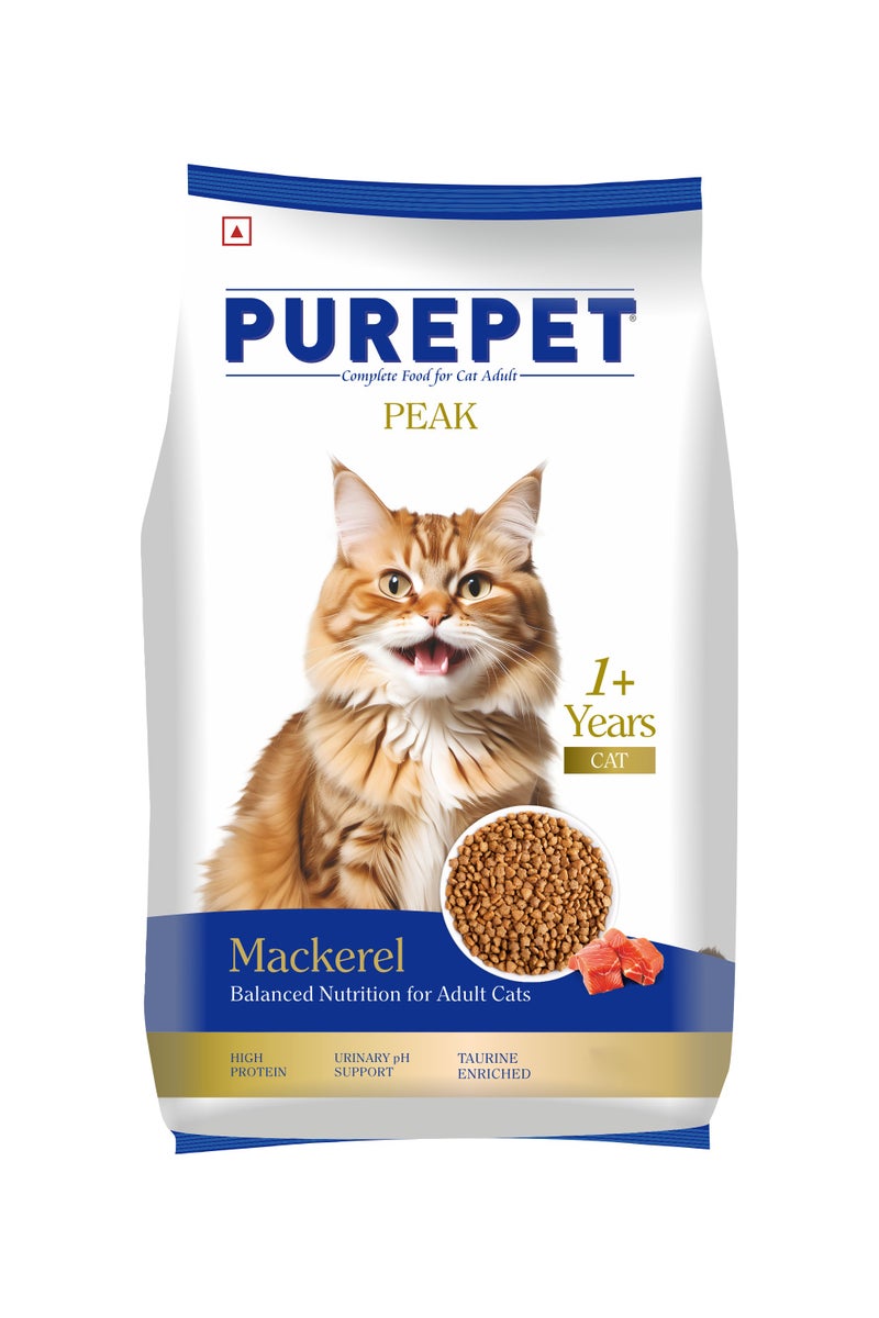 PUREPET Peak Dry Cat Food Mackerel - Image 1